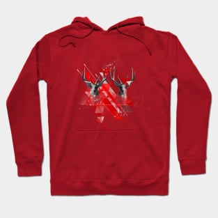 geometric deer Hoodie